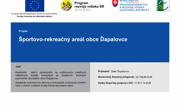 Fotka - Športovo-rekreačný areál obce Ďapalovce