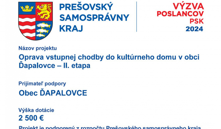 Fotka - Oprava vstupnej codby do sály kultúrneho domu - II. etapa