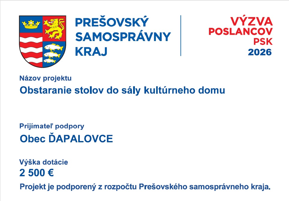 Fotka - Obstaranie stolov do sály kultúrneho domu